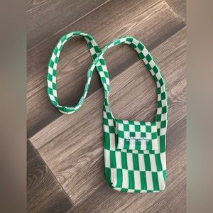 LASTFRAME checkerboard crossbody bag